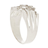 Men's 925 Sterling Silver Heavy Nugget Style Ring Size 9 - Ring Size 9