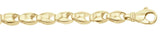 14k Yellow Gold Handmade Fashion Link Bracelet 8" 7mm 32.2 grams