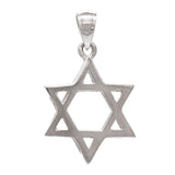 14k Yellow White or Rose Gold Jewish Star of David Charm Pendant