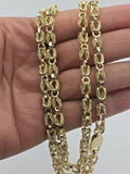 14k Yellow Gold Turkish Link Chain Necklace 20" 5mm 37.6 grams - Yellow,20"