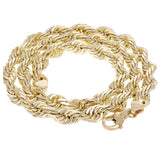 14k Yellow Gold Solid Diamond Cut Rope Chain Necklace 16" 12mm - 16",12mm