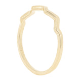 14k Yellow Gold  Stackable Wave  Ring 1.4 grams Size 6.75 - Yellow