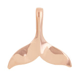14k Rose Gold Polished Whale Tail Pendant - Rose