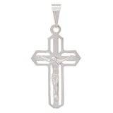925 Sterling Silver Christian Jesus Christ Catholic Crucifix Cross Pendant