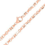 10k Rose Gold Handmade Fashion Link Chain Necklace 20" 4.5mm 33 grams - Rose,20"