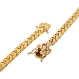 Men's 14k Yellow Gold Solid Miami Cuban Chain Bracelet 8.5" 9mm 58.6 grams
