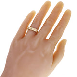 14k Yellow Gold Protrude Bar Ring Band Size 8 - 5.9mm 8.7 grams