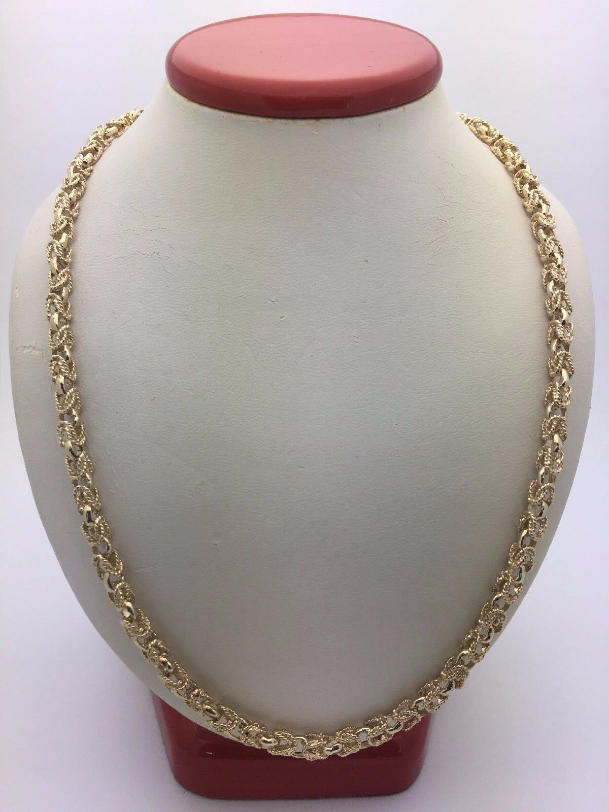 14k Yellow Gold Turkish Link Chain Necklace 33" 5mm 60 grams - Yellow,33"