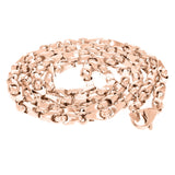 10k Rose Gold Handmade Fashion Link Necklace 26" 5mm 48.1 grams - Rose,26"
