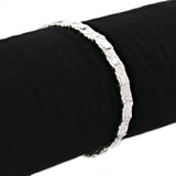 925 Sterling Silver Solid Nugget Bracelet Adjustable 8" 6.75mm 14 grams