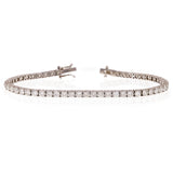 18k White Gold 7.10ctw Tennis Bracelet 7" 3.3mm 9.9 grams - 7.1ctw  9.9grams