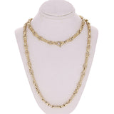 14k Yellow Gold Handmade Fashion Link Necklace 24" 6.5mm 67 grams