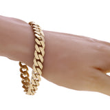 10k Yellow Gold Solid Heavy Miami Cuban Chain Bracelet 7.5" 10mm 44.5 grams - Yellow,7.5"