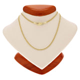 Italian 14k Yellow Gold Miami Cuban Chain Necklace 20"-28" 2mm