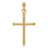 14k Yellow Gold Cross Religious Charm Pendant
