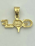 14k Yellow Gold Solid Golf Ball Golf Charm Pendant 1.2 grams - Yellow