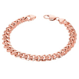 14k Rose Gold Solid Heavy Miami Cuban Chain Bracelet 7" 10mm 46.6 grams