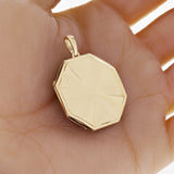 10k Yellow Gold Solid Textured 3D Medusa Charm Pendant 1.6" 19 grams