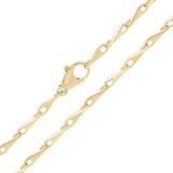 10k Yellow Gold Solid Handmade Fashion Link Chain Necklace 26" 3mm 23.1 grams - 26" 23.1 grams