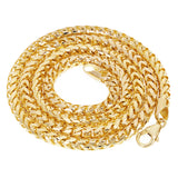 Italian 14k Yellow Gold Solid Diamond Cut Franco Chain Necklace 20" 3.9 mm 40.4 grams - 20"