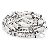 10k Yellow White or Rose Gold Handmade Fashion Link Necklace 16" - 30" 7.5mm