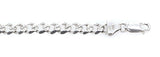 14k White Gold Handmade Fashion Link Bracelet 8" 4.2mm 12.9 grams
