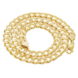 Italian 14k Yellow Gold Solid Concave Curb Cuban Chain Necklace 20" 9mm 45.5gram - Yellow,20" 45.5 grams