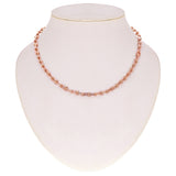 Italian 14k Rose Gold Semi-Solid U-Link Chain Necklace 18.5" 6mm 13.5 grams - 18.5" 6mm 13.5 grams
