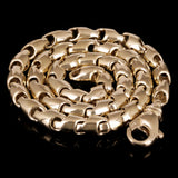 14k Yellow Gold Solid Handmade Bullet Link Necklace 20" 5.5mm 59 grams - 20" 59 grams