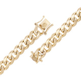 14k Yellow Gold Solid Heavy Miami Cuban Link Chain Bracelet 8.5" 10mm 61 grams - 8.5" 61 grams