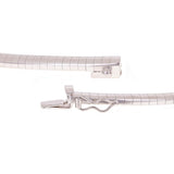 Women's Italian 14k White Gold Omega Necklace Choker 18" 4mm 29.7 grams - 29.7 grams