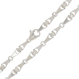 14k White Gold Solid Handmade Link Chain Necklace 20" 5mm 50 grams - White,20" 50 grams