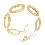 Italian 14k Yellow Gold Necklace, Bracelet & Earrings Set 16.8 grams