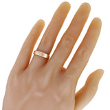 14k Yellow Gold Star of David Ring Band Size 8 - 4.8mm 5.3 grams