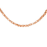 14k Rose Gold Handmade Fashion Link Necklace 28" 6.56mm 86.5grams - Rose,28"