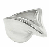 925 Sterling Silver Cocktail Overlap Ring Size 7