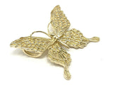 14k Yellow Gold Butterfly Charm Pendant 3.3 grams