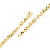 10k Yellow Gold Solid Handmade Fashion Link Bracelet 7" 6mm 17.6 grams - 7" 17.6 grams