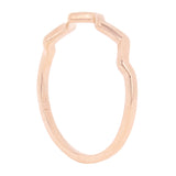 14k Rose Gold Stackable Wave Ring 1.4 grams Size 6.75 - Rose