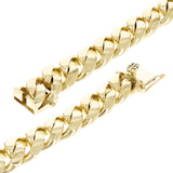 10k Yellow Gold Miami Cuban Link Chain Bracelet 7.5" 13mm 81.8 grams - Yellow,7.5"