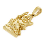 14k Yellow Gold Japanese Samurai Warrior Pendant Charm Pendant Small - Small