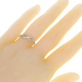 14k White Gold Infinity Ring Size 7 - White