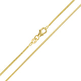 Italian 14k Yellow Gold Solid Diamond Cut Franco Chain Necklace 18" 1mm 2.7 grams - Yellow,18" 2.7 grams