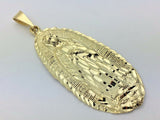 10k Yellow Gold Virgin Mary Lady of Guadalupe Religious Charm Pendant 8.5 grams