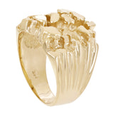 Men's 14k Yellow Gold Solid Nugget Ring Size 11 - 19.5mm 18.1 grams - Ring Size 11