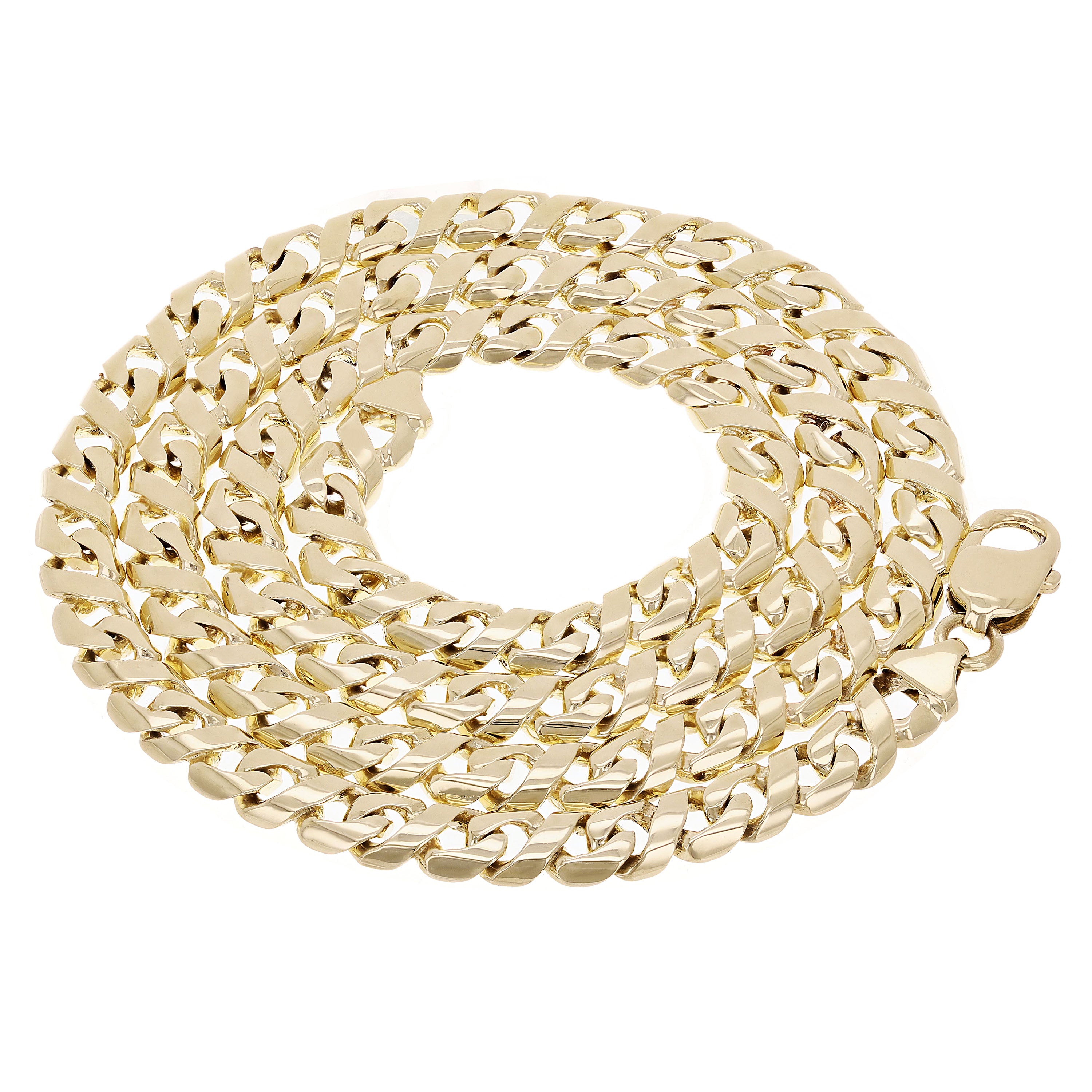 10k Yellow Gold Handmade Figure 8 Link Chain Necklace 22" 7mm 51.6 grams - 22"