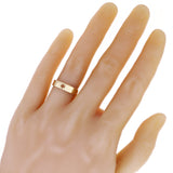 14k Yellow Gold Cut Out Star of David Ring Band Size 8 - 4.8mm 4.8 grams