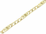 10k Yellow Gold Cuban Nugget Bracelet Link 7.5" 6.5mm 11 grams