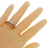 14k White & Yellow Gold 1 1/4ctw Diamond Engagement Ring & Wedding Band Set Sze7