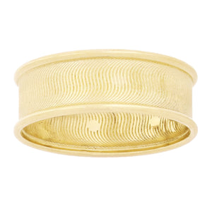 14k Yellow Gold Swirl Pattern Ring Band Size 7.5 - 6.9mm 2.5 grams